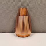 Unique copper wall lamp by Danish architect Bent Karlby. Made for the Østerport hotel in Copenhagen.