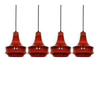 Ensemble de 4 lampes suspendues en céramique