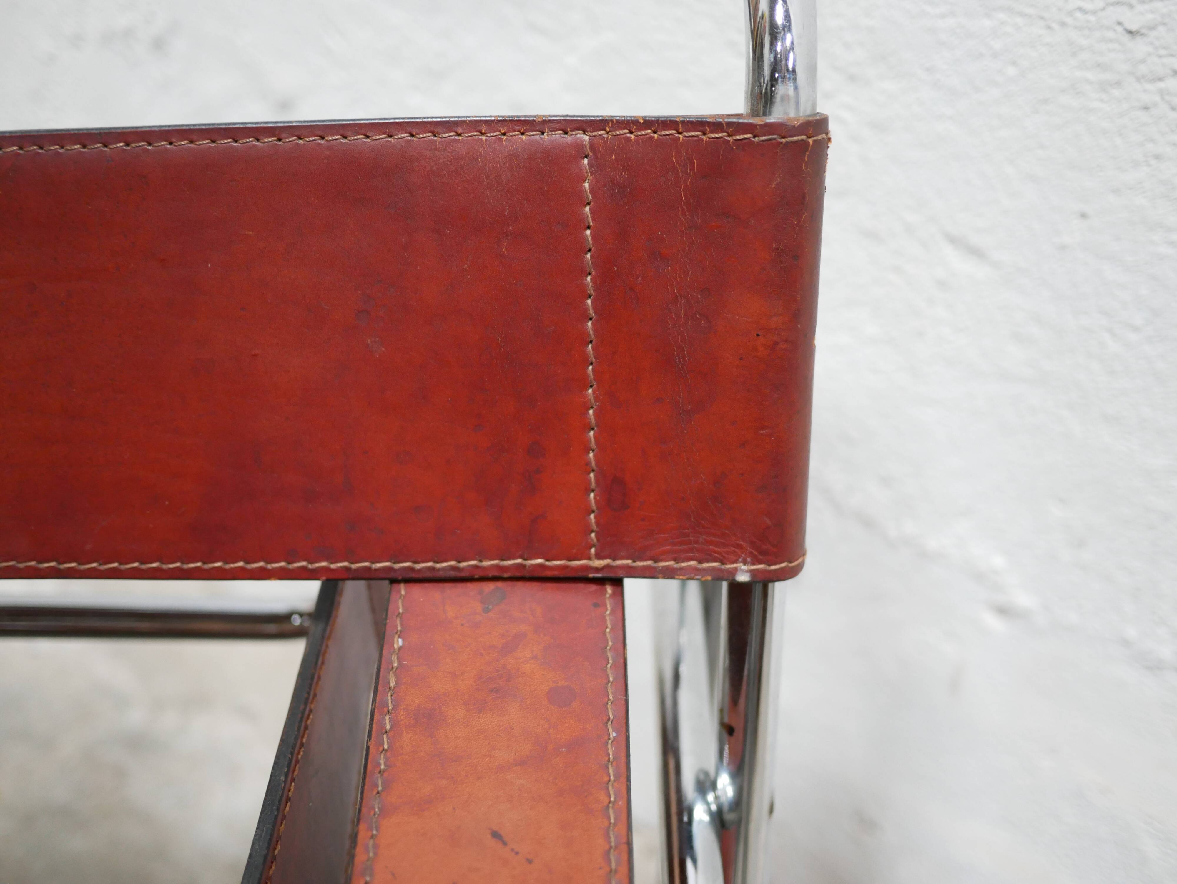 Fauteuil Wassily B3 vintage par Marcel Breuer