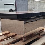 Table basse bar Paul Michel en loupe d'orme