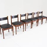 Bernini vintage italian dining chairs by Silvio Coppola , set of 6