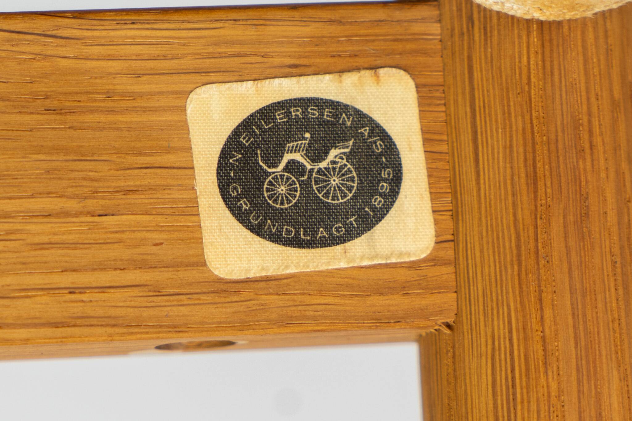 Oak safari chair & ottoman by Niels Eilersen for Erik Wørts