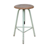 Industrial tripod stool establishments Sautereau Paris adjustable in height