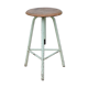 Industrial tripod stool establishments Sautereau Paris adjustable in height