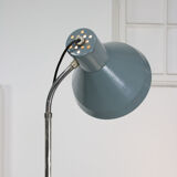 Vintage adjustable gooseneck industrial floor lamp, 70s