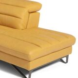 2-seater leather sofa, leather chaise longue