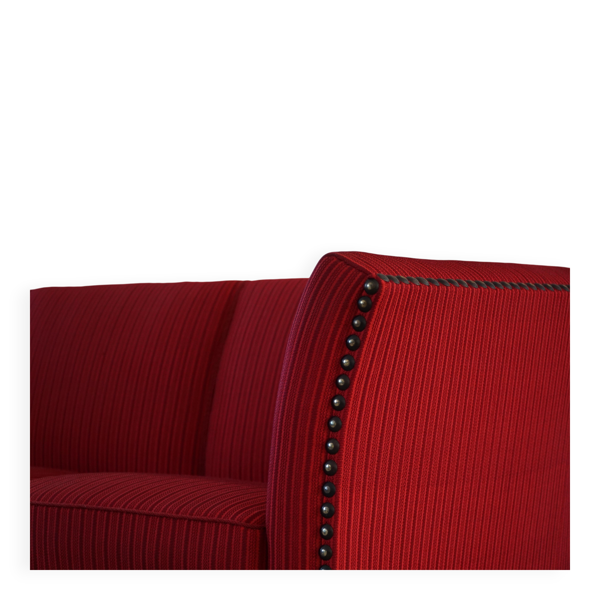 Art Deco three-seater canapé by a Danish cabinetmaker, Flemming Lassen style, 1940s.