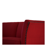 Art Deco three-seater canapé by a Danish cabinetmaker, Flemming Lassen style, 1940s.