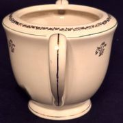 Antique sugar bowl, in Gien earthenware, Model Valence A040