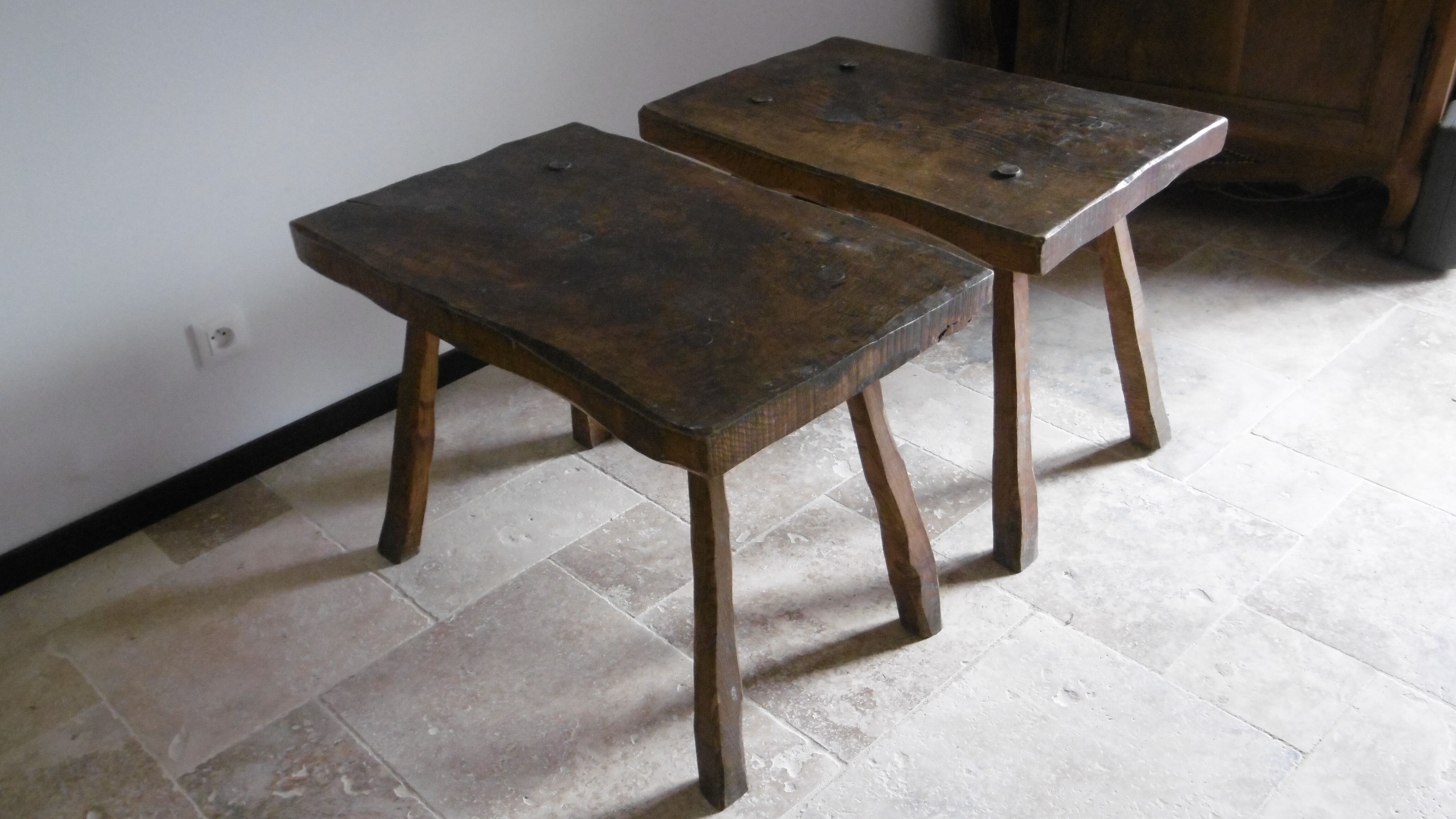 Elm wood rustic coffee table