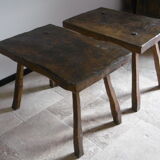 Elm wood rustic coffee table