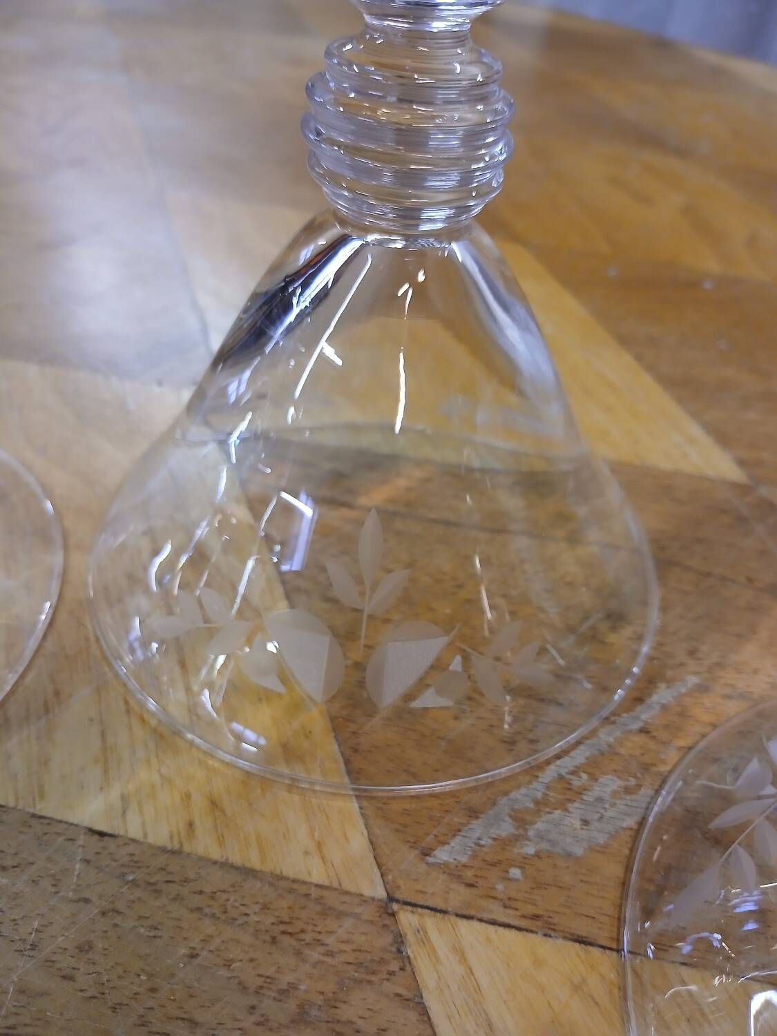 4 coupes à champagne anciens