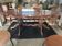 Table ovale dessus marqueterie