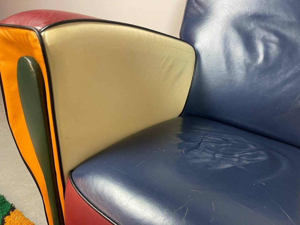 Peter van Zoetendaal “Hip Hop” Armchair, Dutch Postmodern Design.