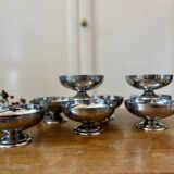 Set of 8 vintage stainless steel cups