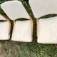 Set de 6 chaises blanches 1960