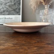 Vintage set of 8 powder pink soup plates Digoin Sarreguemines