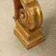 Pair of antique golden poplar shelves, Italy, 20th century