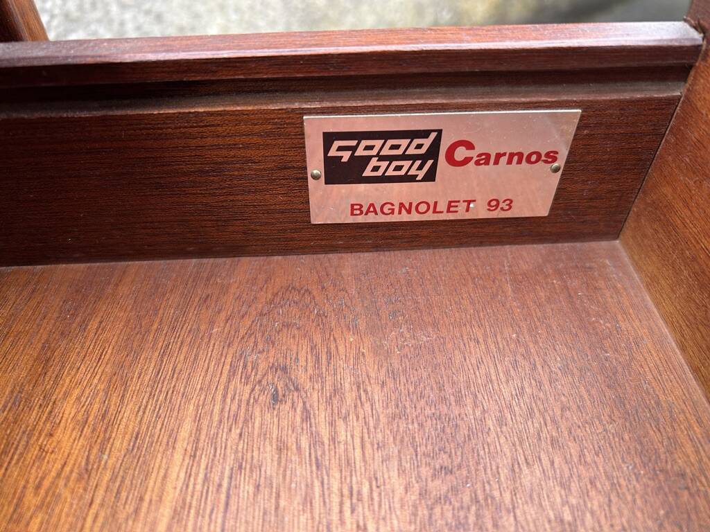 Bedside table, end table, wood, vintage, 80s