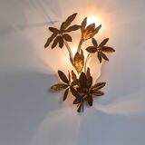 Golden leaf wall light 1970