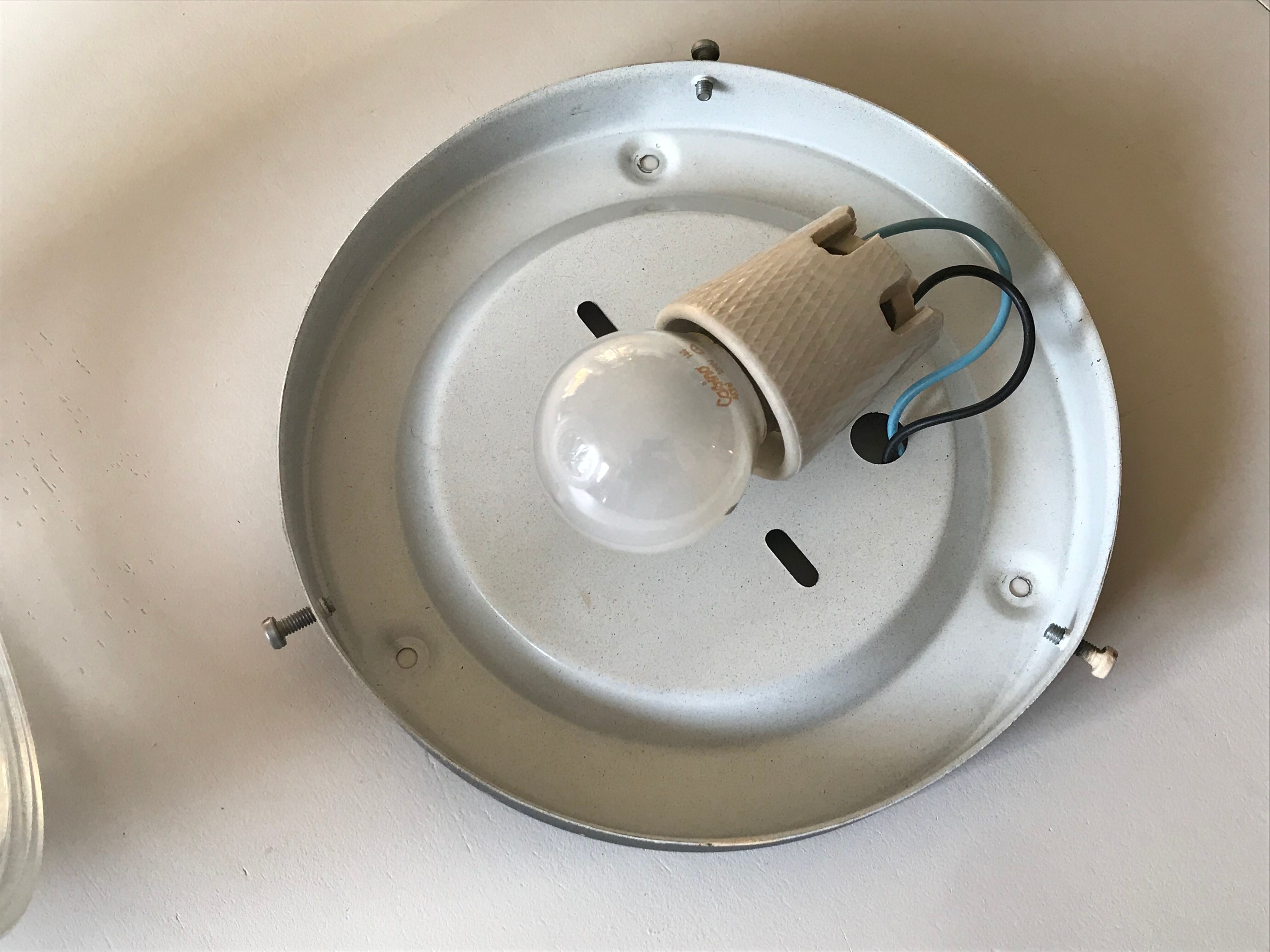 Vintage moulded glass ceiling light