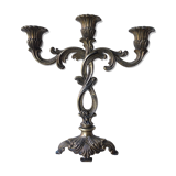 Chandelier trois branches en bronze régule, fin XIXème