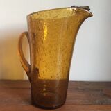 Bubble glass pitcher