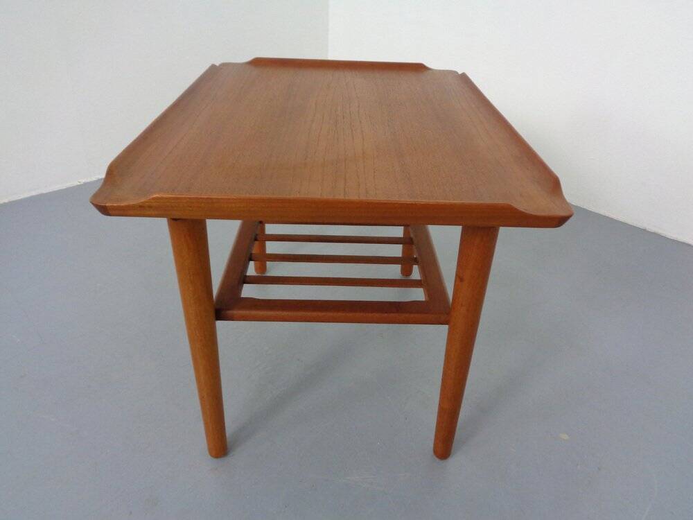 Teak Coffee Table by Holger Georg Jensen for Kubus, Denmark, 1960s