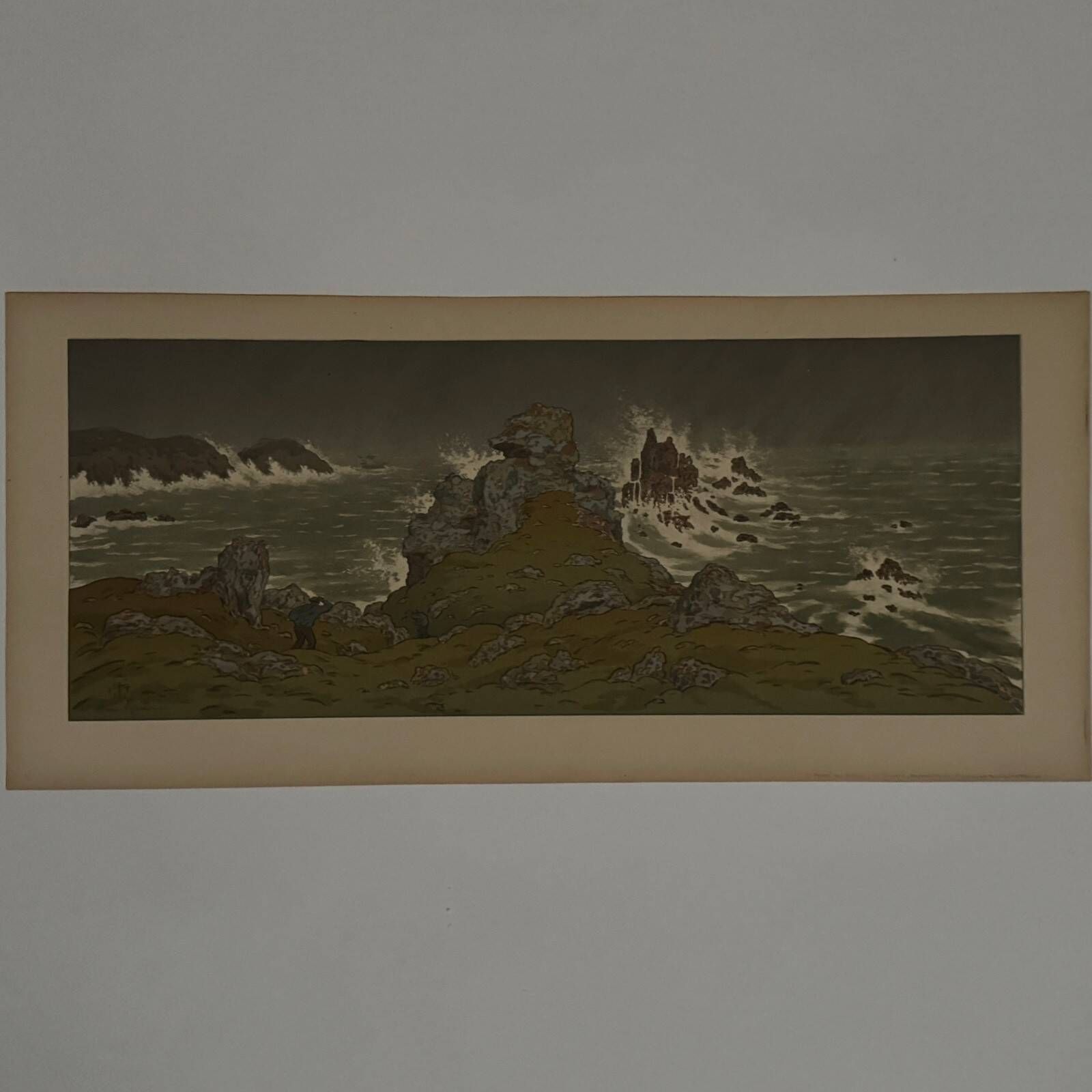 Lithograph by Henri Rivière The Fairyland of Hours - The Storm