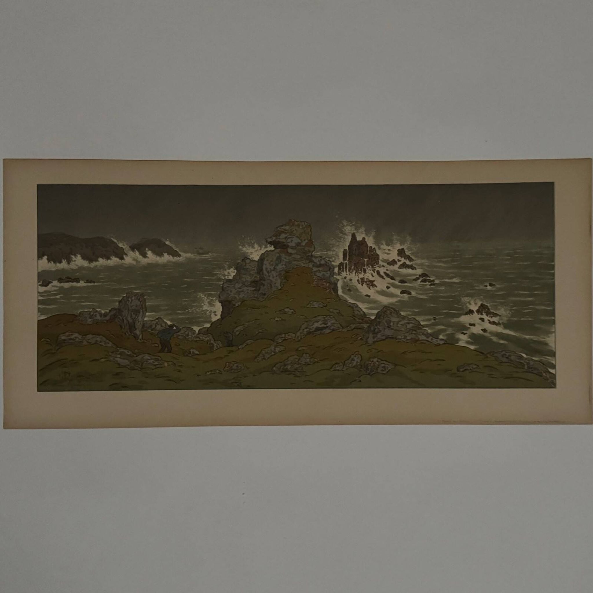 Lithographie par Henri Rivière La Féérie des Heures - La Tempête