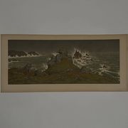 Lithographie par Henri Rivière La Féérie des Heures - La Tempête