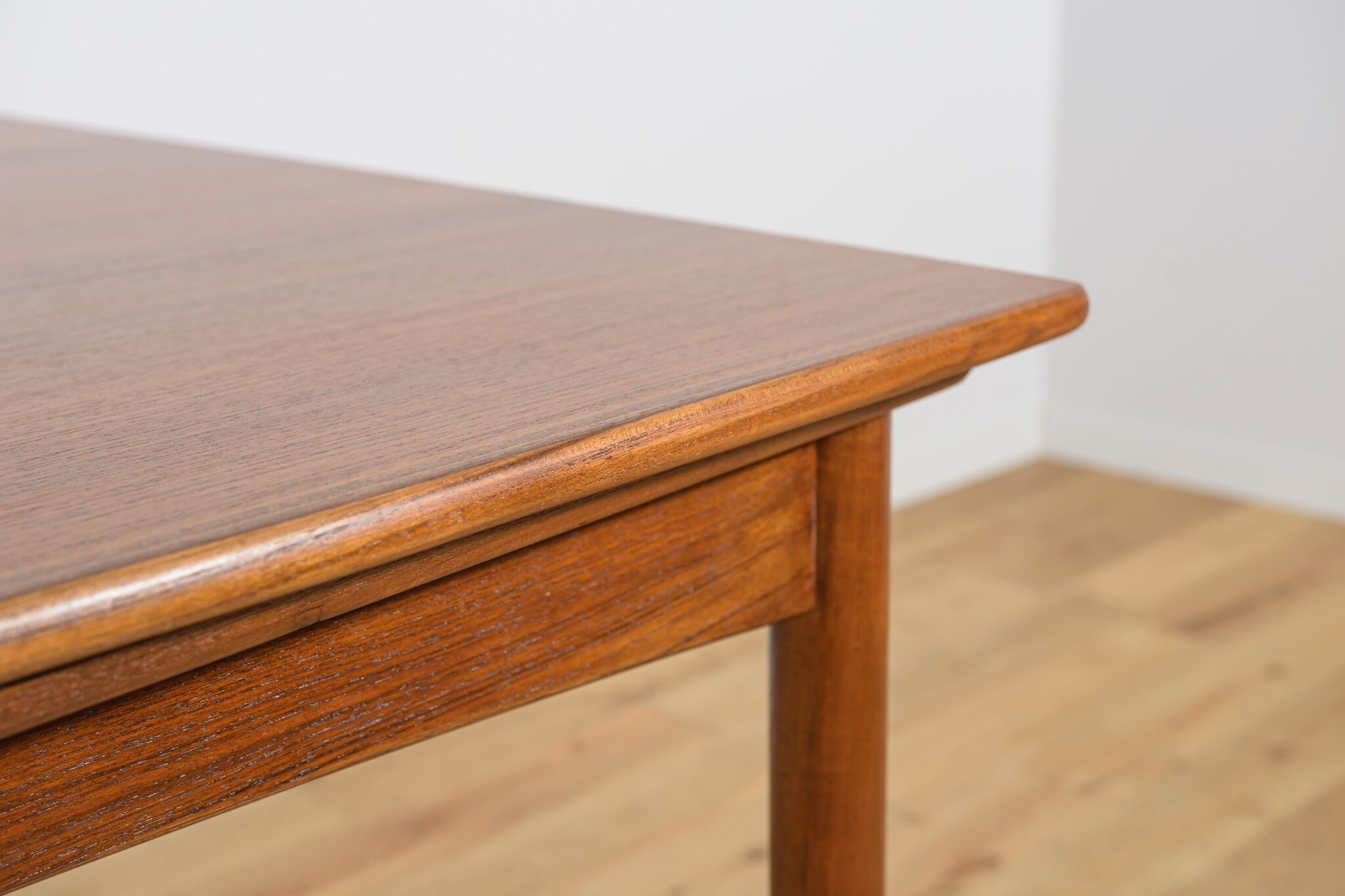 Mid-century square extendable teak dining table, Denmark, 1960s