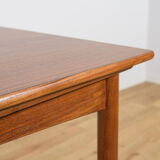 Mid-century square extendable teak dining table, Denmark, 1960s