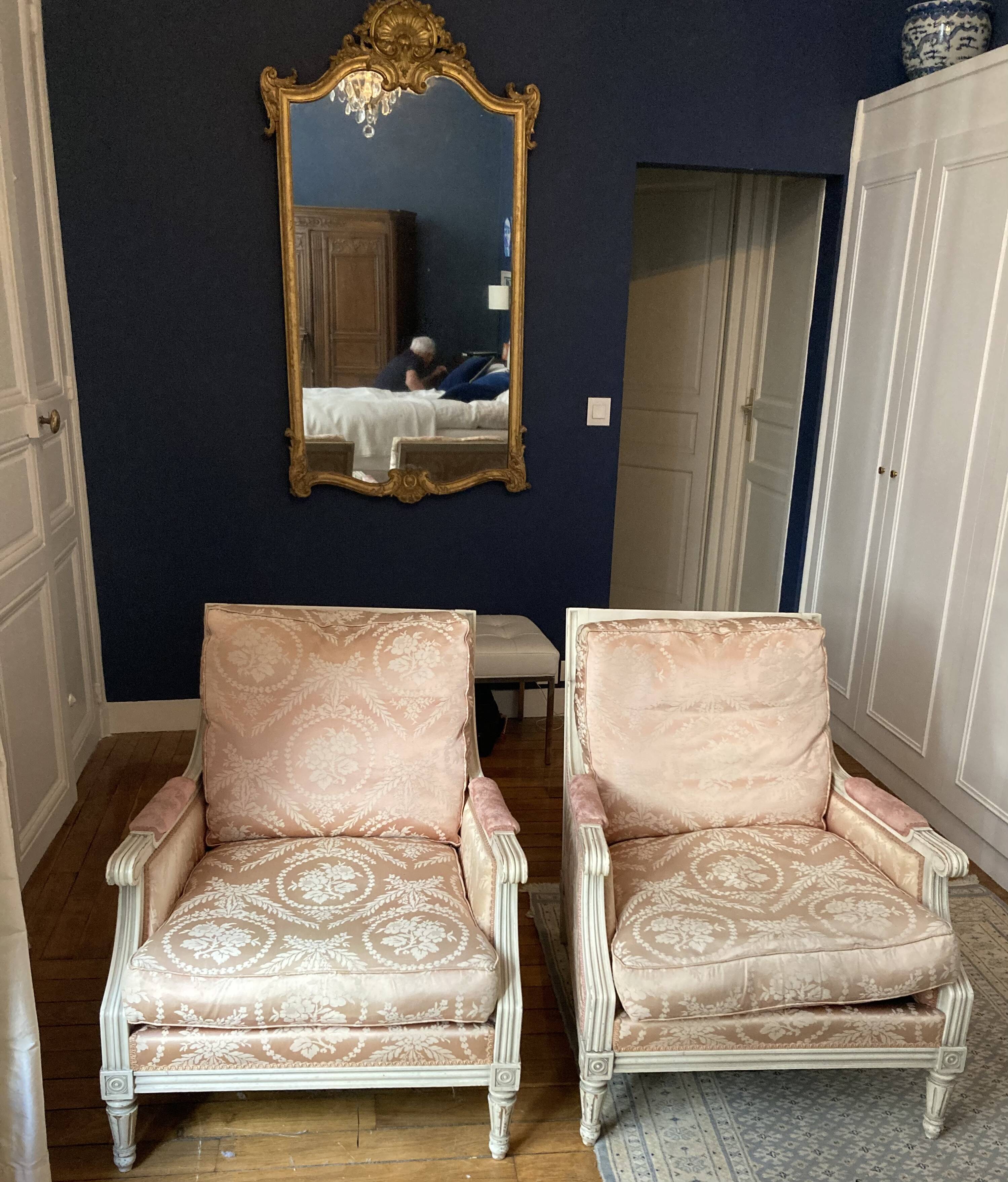 Fauteuil Bergère Louis XVI