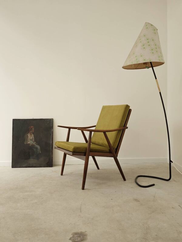 Fauteuil dit Boomerang par Antonin Suman pour Ton Bystrice Thonet 1960