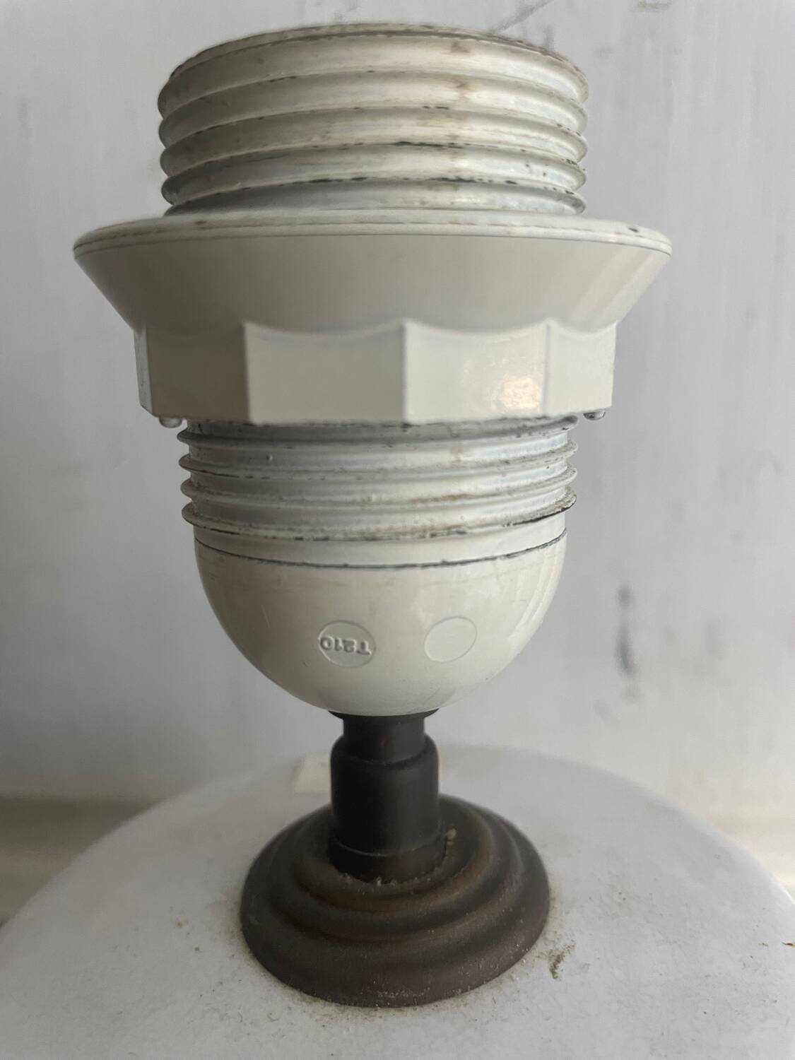 Vintage glazed ceramic lamp