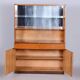 Art Deco Display Cabinet in Oak and Glass, Czech, 1940s