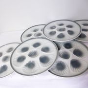 6 oyster plates Moulin des Loups and Orchies 210371