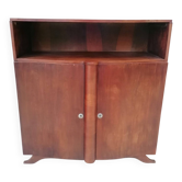 Petit buffet art déco en bois de plaquage.