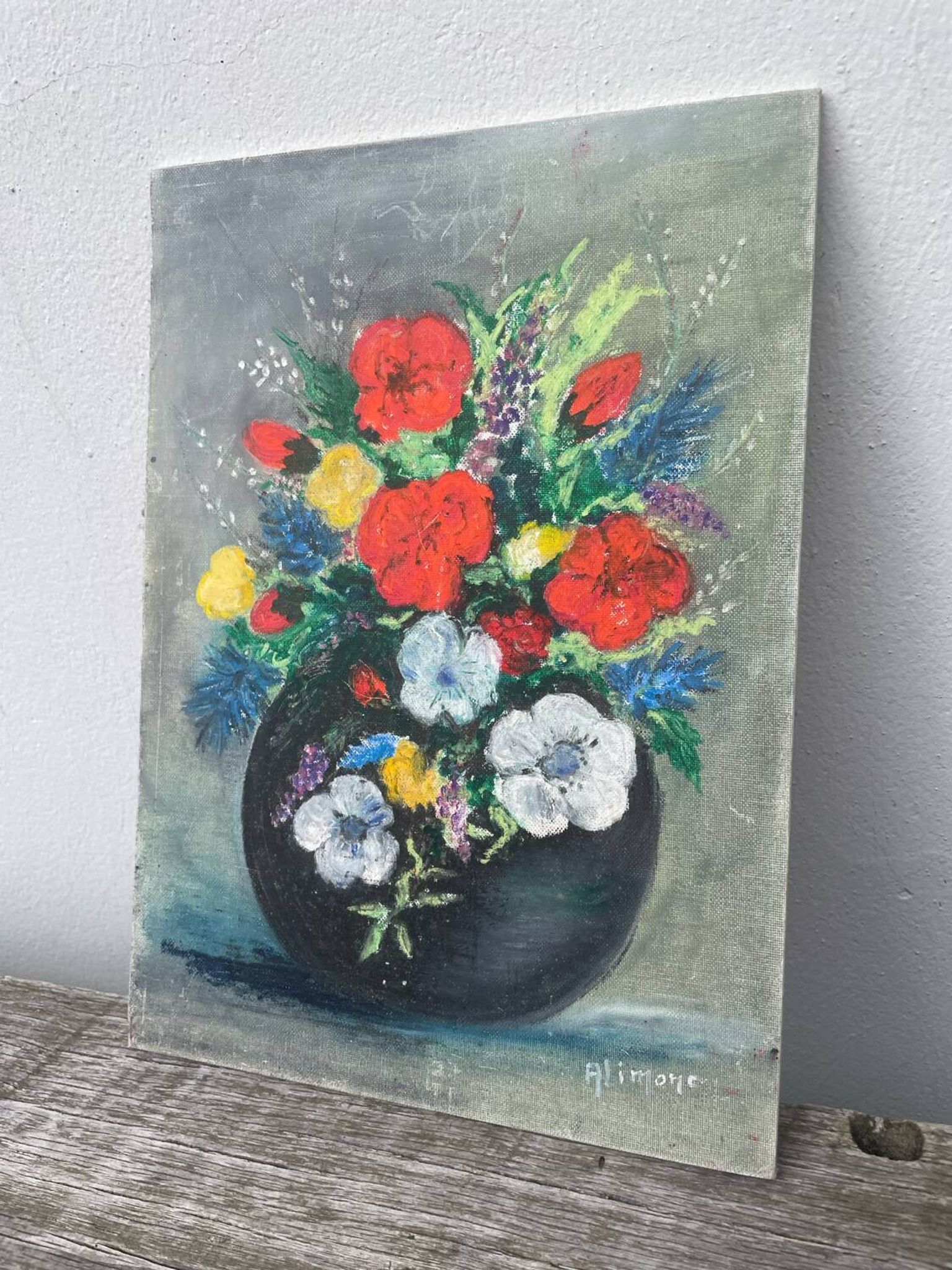 Flower bouquet painting