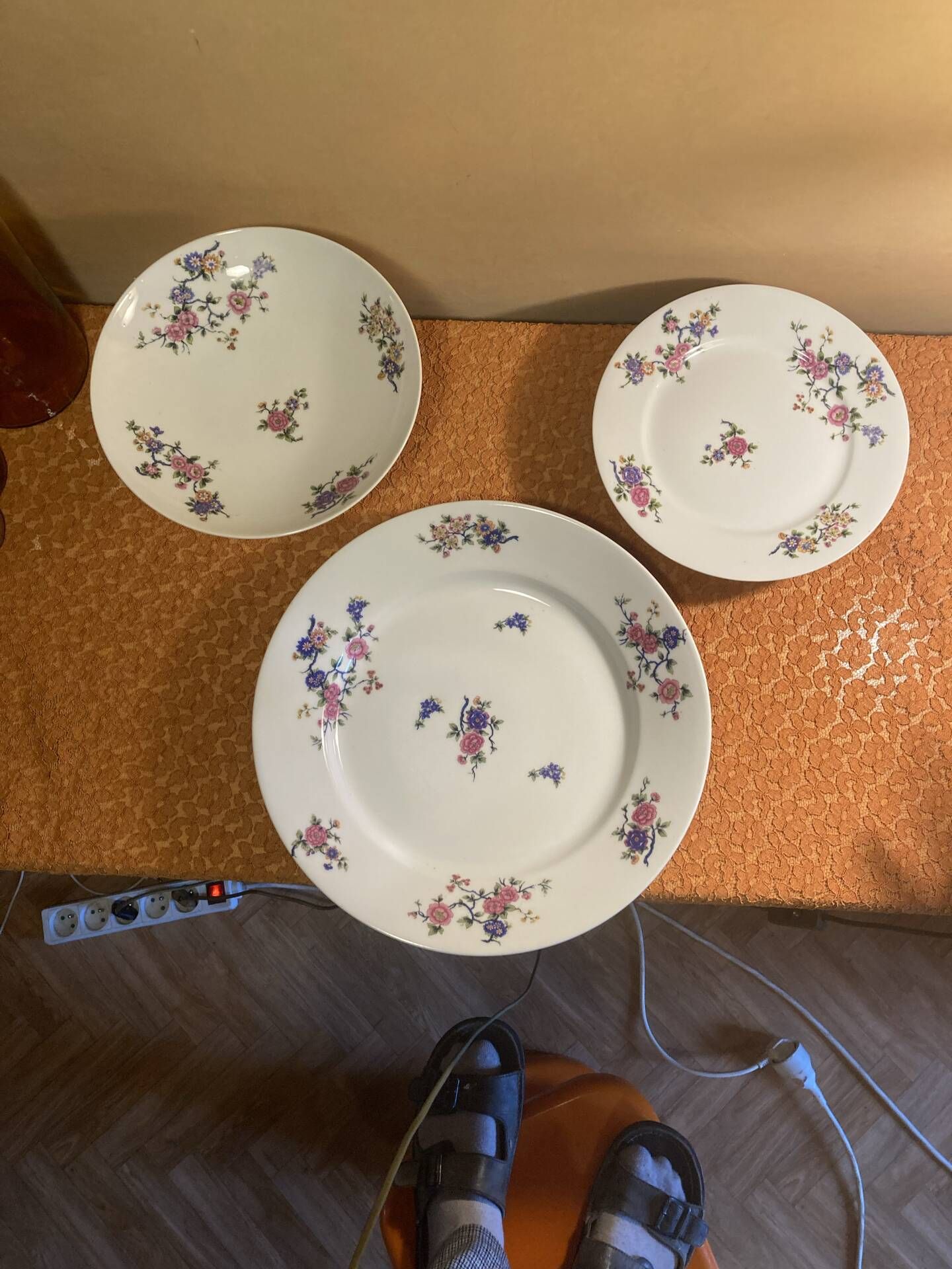Vintage chic white porcelain service from Limoges.