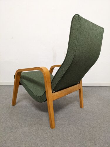 Paire de fauteuils en bois courbé des années 50/60