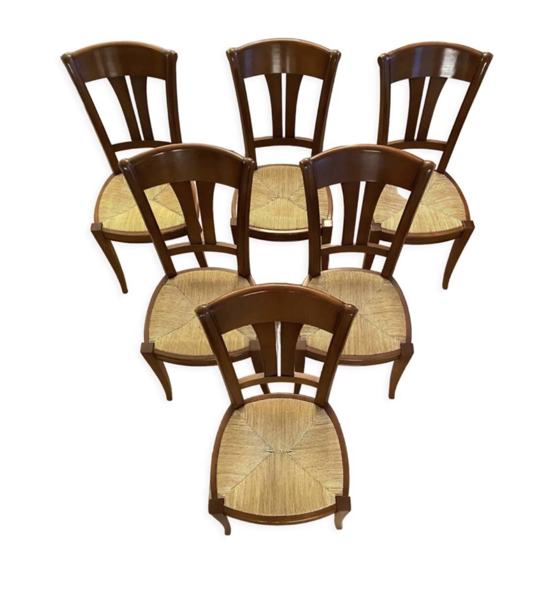 Lot 6 chaises Camaret hêtre