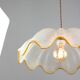 Lampe à suspension italienne du milieu du siècle en verre de Murano et laiton