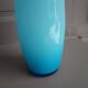 Vase, soliflore bleu en opaline