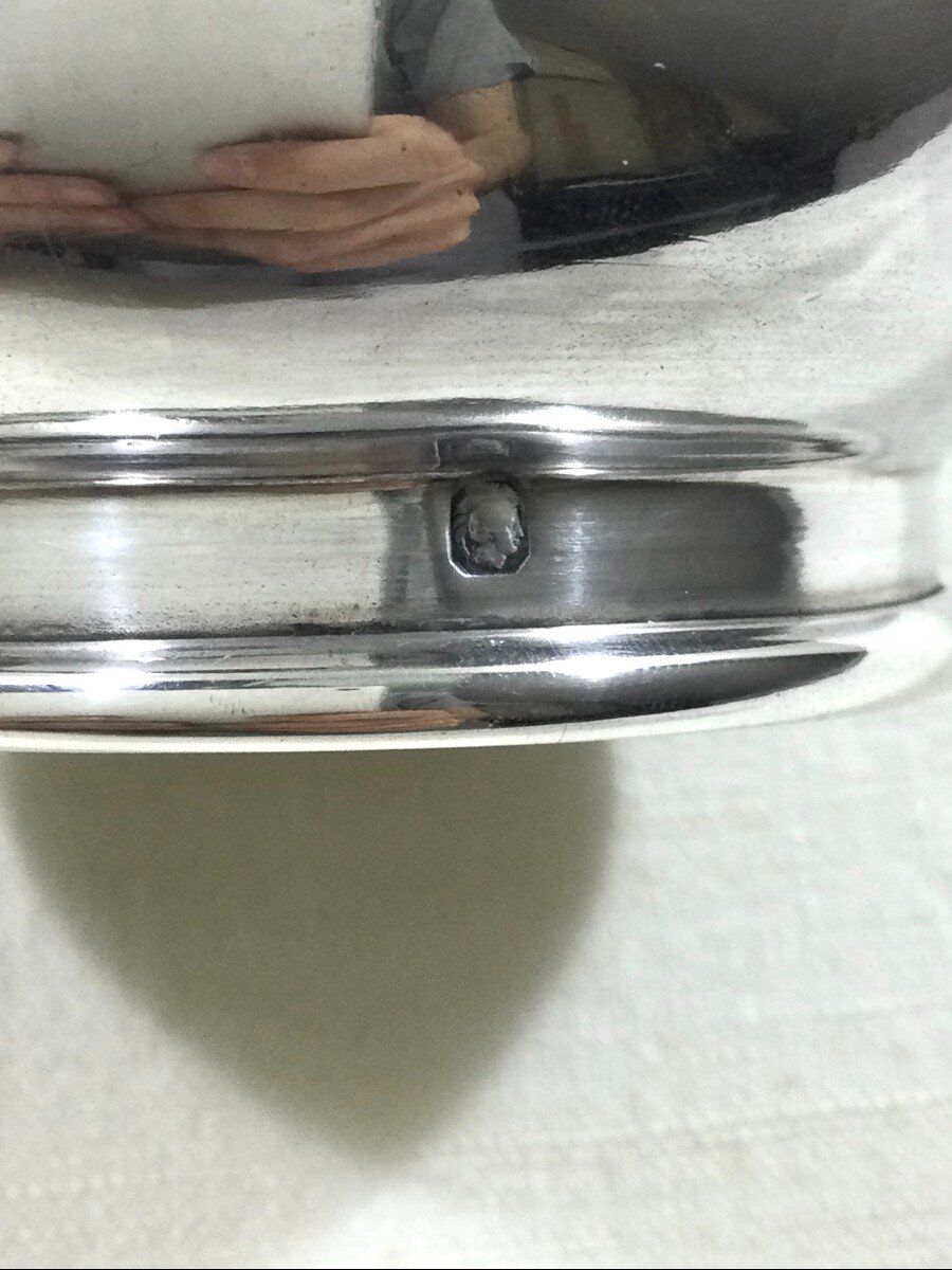 Crystal and silver toilet bottle Saglier Frères