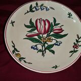 Coat of foot Sarreguemines floral decoration