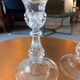 Pair of crystal candlesticks.