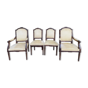 Paire de fauteuils style