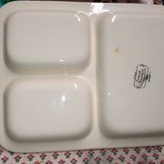 Magnificent compartmentalized dish from Obernai Sarreguemines
